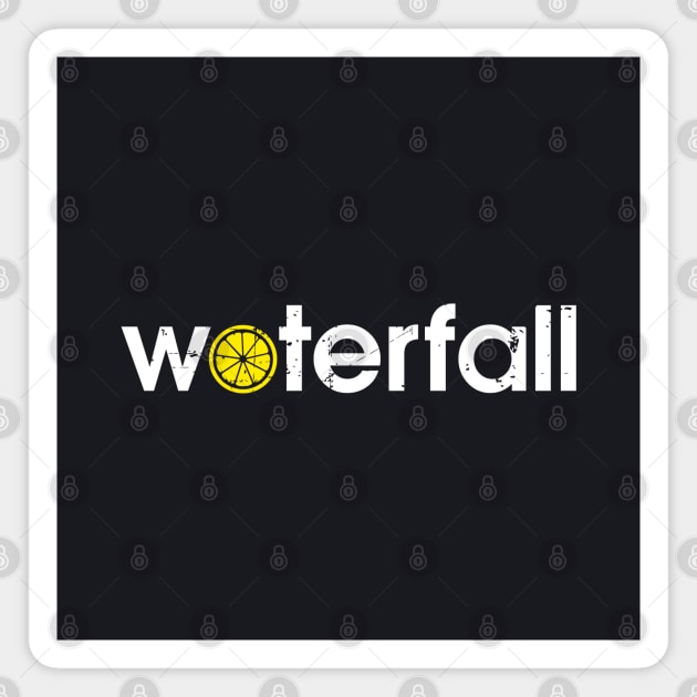 The Stone Roses Waterfall Indie Manchester Integrated Lemon Magnet by Butter Creative